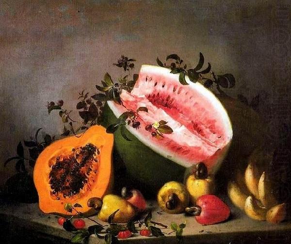 Papaya and watermelon, Mota, Jose de la